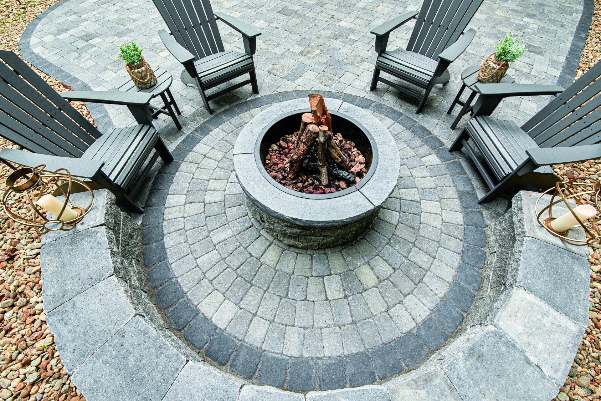 Outdoor Fire Pits from System Pavers