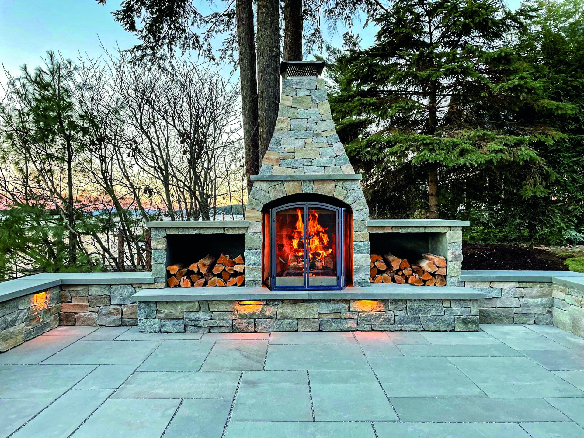 Belgard fireplace clearance